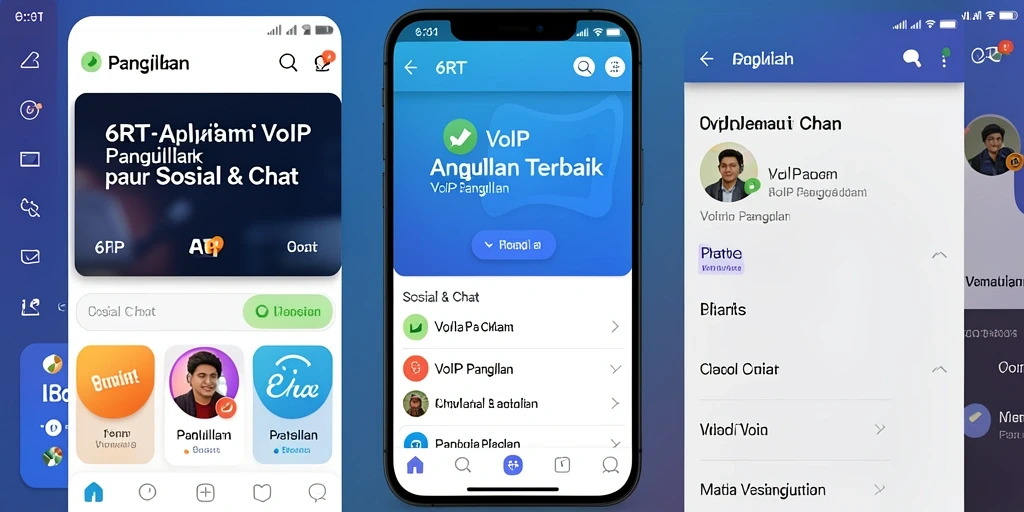 Antarmuka 6RT menampilkan fitur VoIP Panggilan yang intuitif.