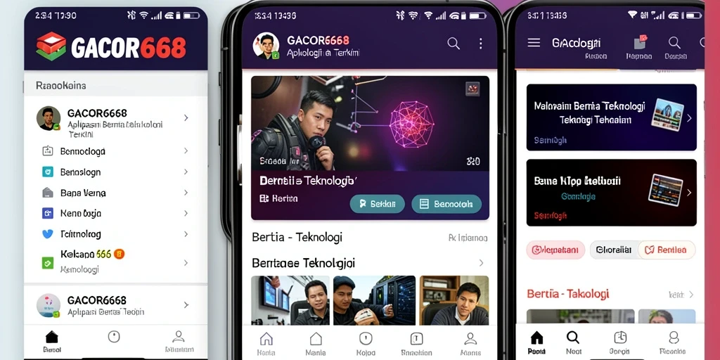 Tampilan antarmuka GACOR668 yang modern dan informatif untuk berita Teknologi.