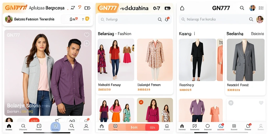 Tampilan antarmuka aplikasi GN777 yang menawan dan mudah digunakan.