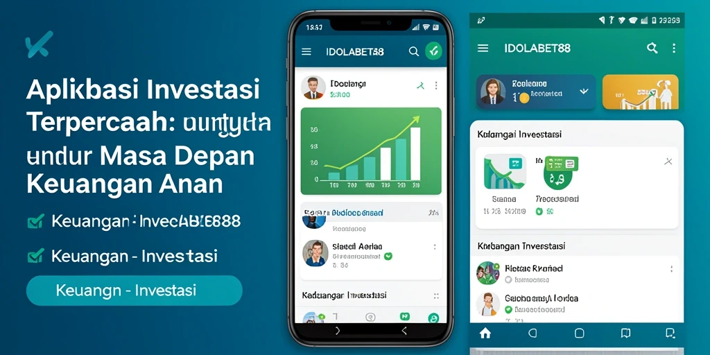 Tampilan antarmuka aplikasi IDOLABET88 dengan fitur Investasi lengkap.